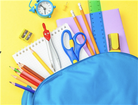  Backpack with school supplies